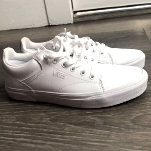 Brand new vans 8.5 womens white leather